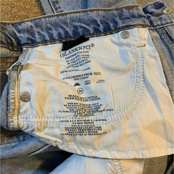 Womens BLANKNYC The Rivington Jeans High Rise Tapered Acid 80R-1623 Size 30 - Picture 10 of 11